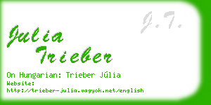 julia trieber business card